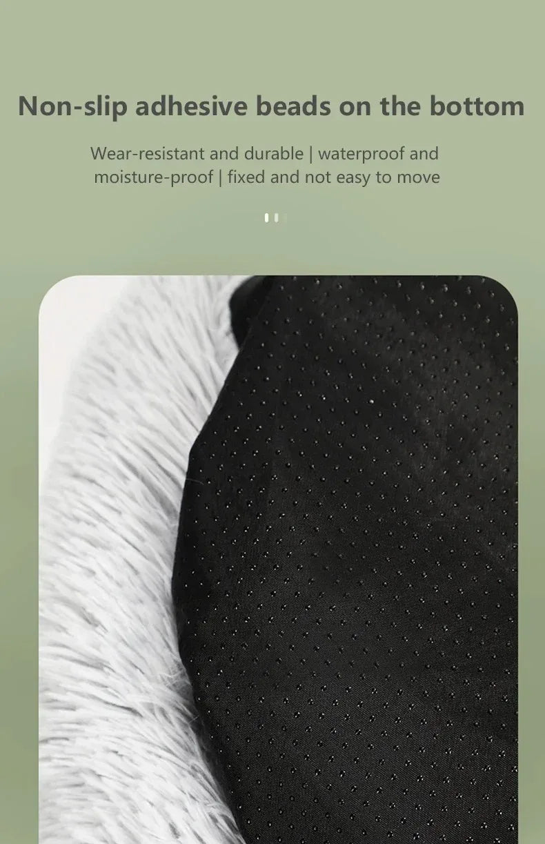 Plysch Husdjurssäng - Rund Varm Katt & Hundbädd 40-70cm