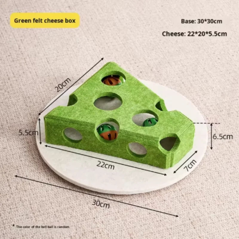 Kattlabyrint Leksak - Interaktiv Pusselbox med Bjällra för Katter