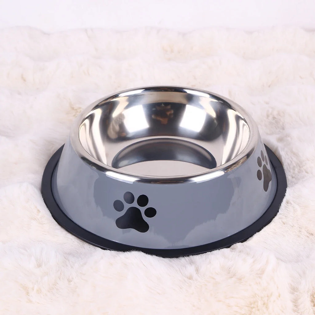 Stainless Steel Pet Bowl Cat  Dog Food Bowl Multi-Specification Anti-fall Food Bowl Food Bowl Feeding Pet Supplies 16 To 22 Cm