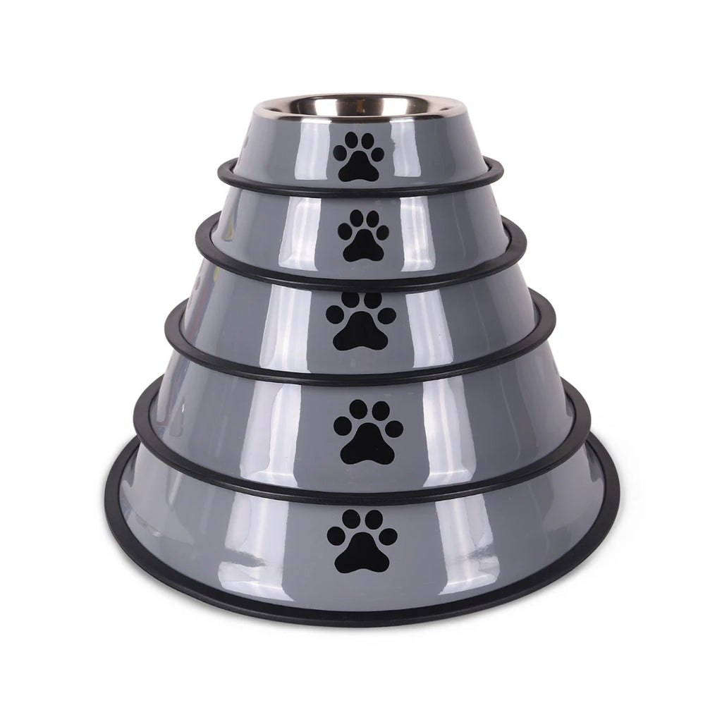 Stainless Steel Pet Bowl Cat  Dog Food Bowl Multi-Specification Anti-fall Food Bowl Food Bowl Feeding Pet Supplies 16 To 22 Cm